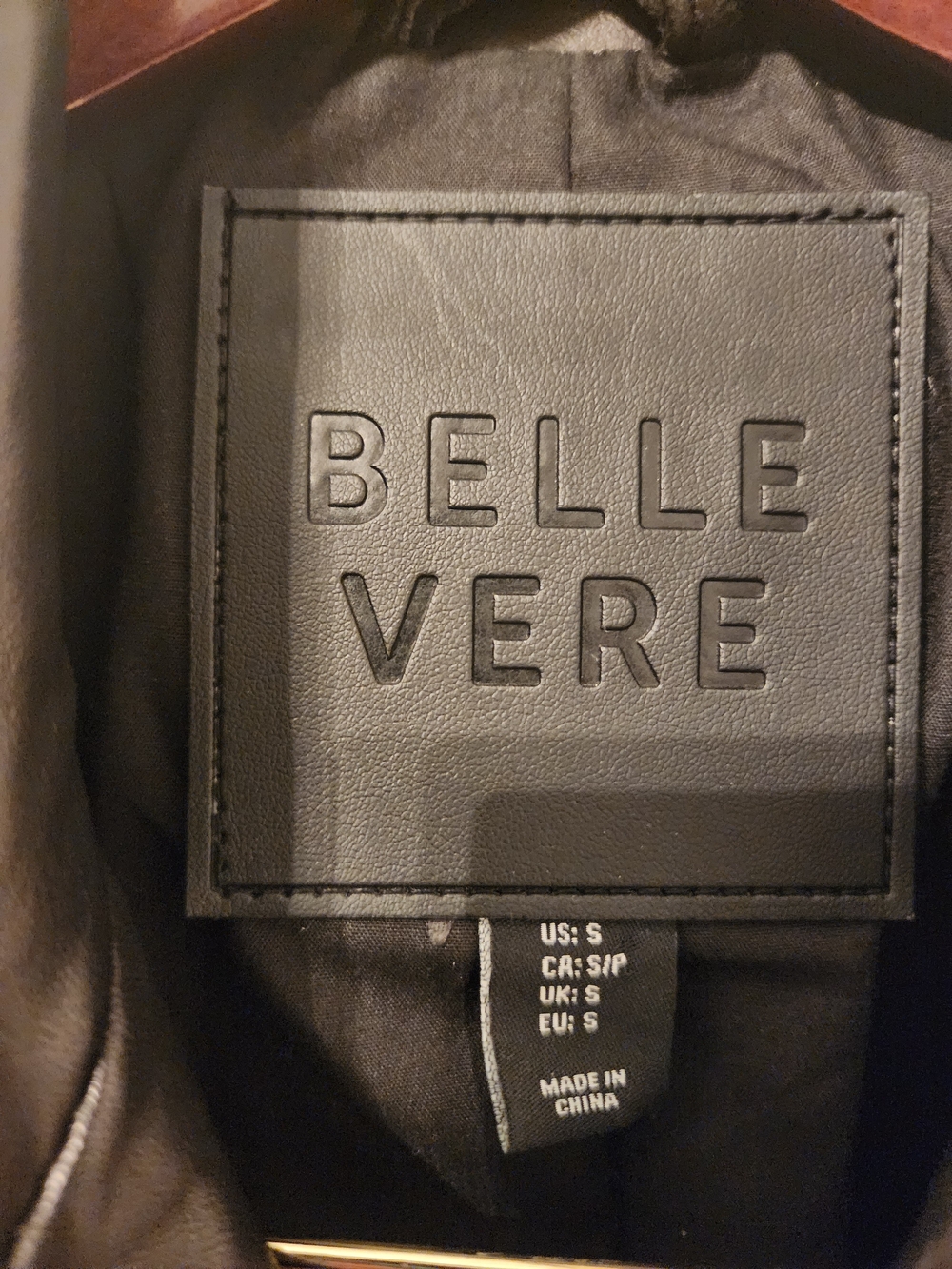 Belle Vere Black Leather Biker Moto Jacket Like New Women's Size Small - Picture 3 of 12